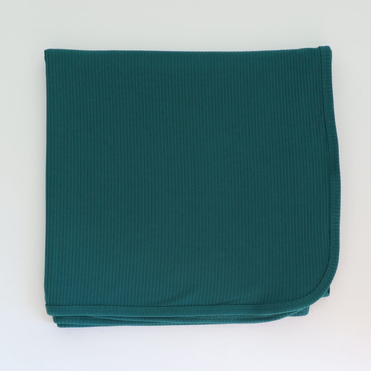 EVERGREEN RIBBED SWADDLE