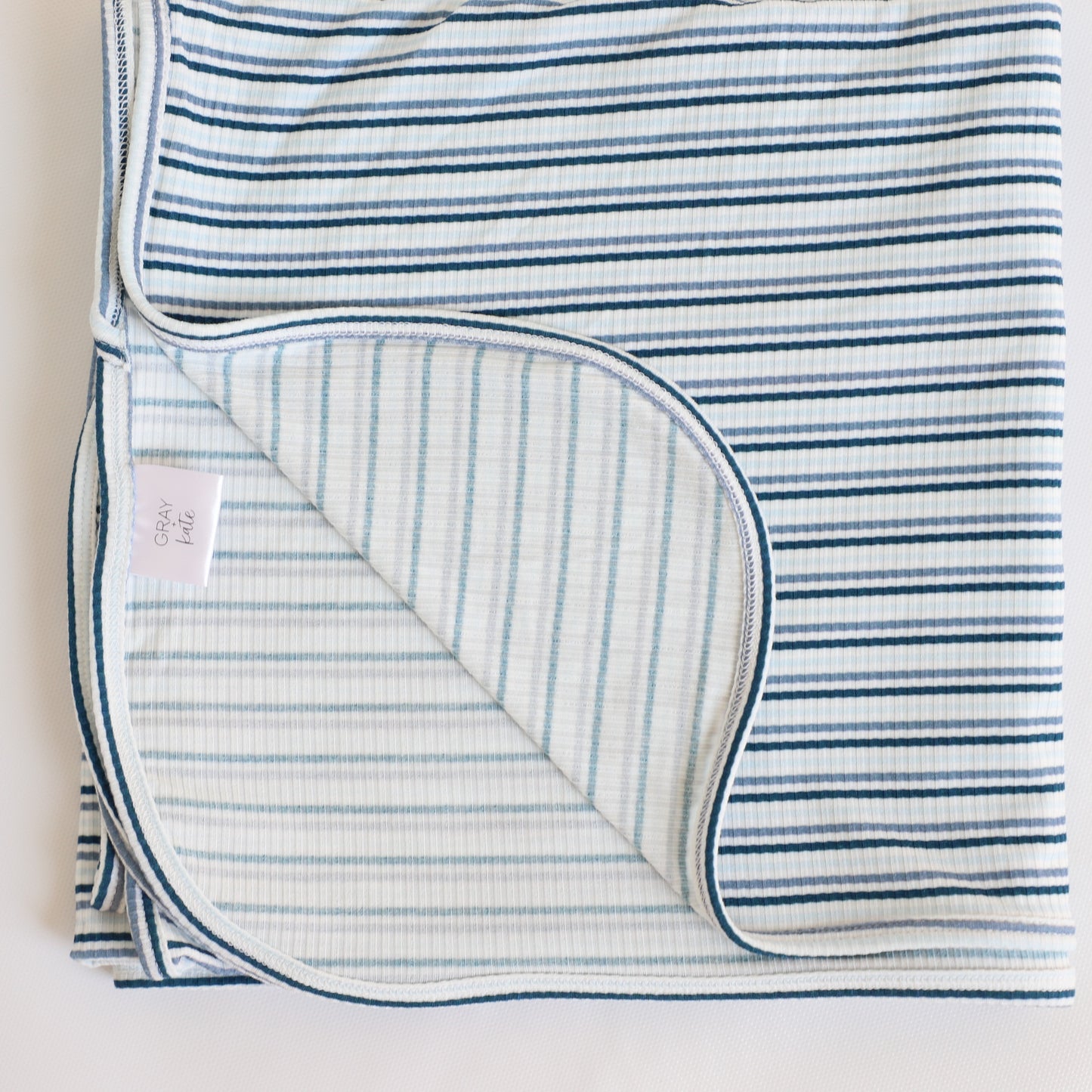 STORM OMBRE STRIPE RIBBED SWADDLE