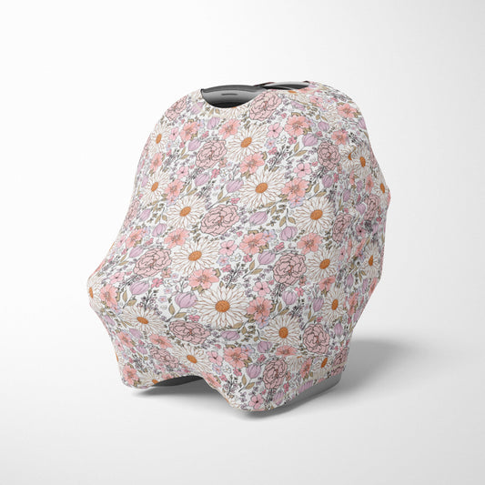 BOHO FLORAL MULTI-USE / CAR SEAT COVER